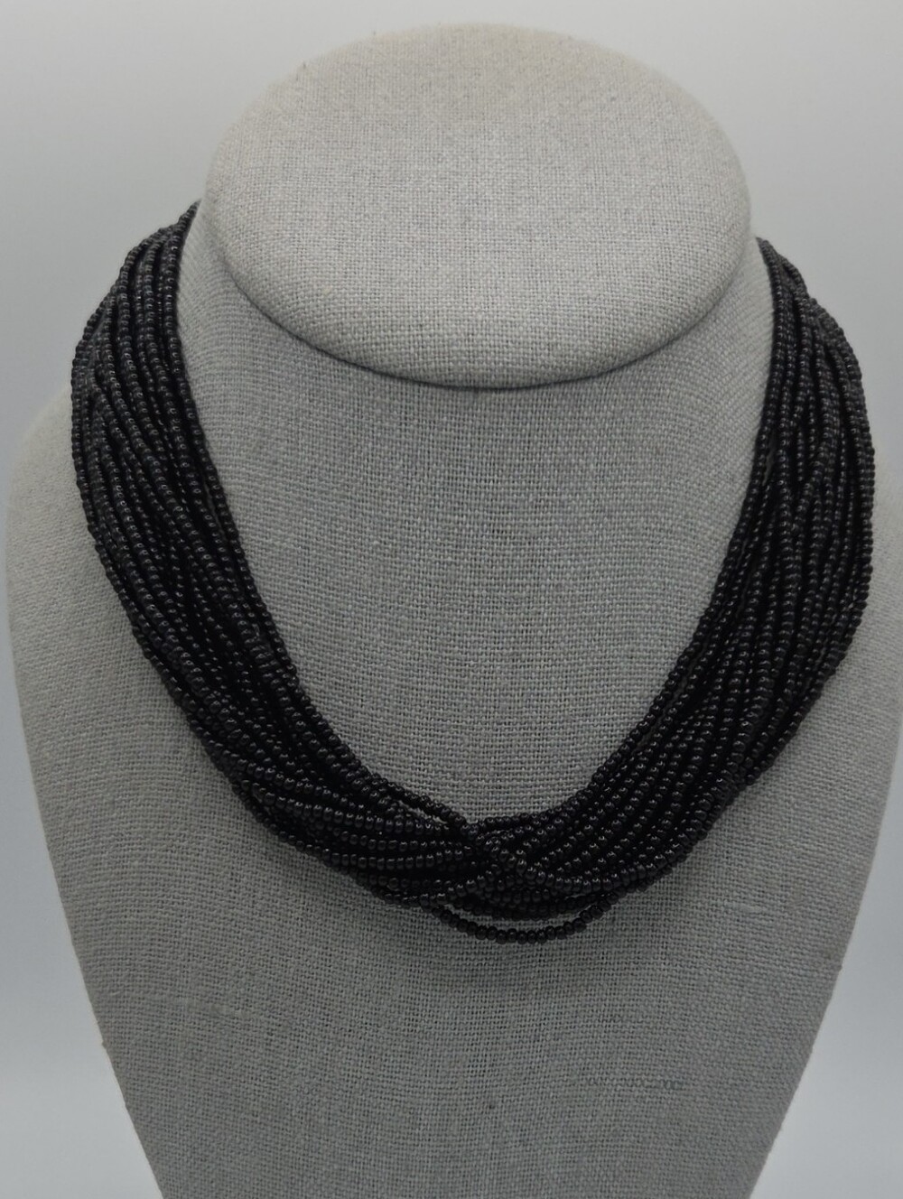 5 for $25! Talbots Black Multi-Strand Seed Beaded Necklace